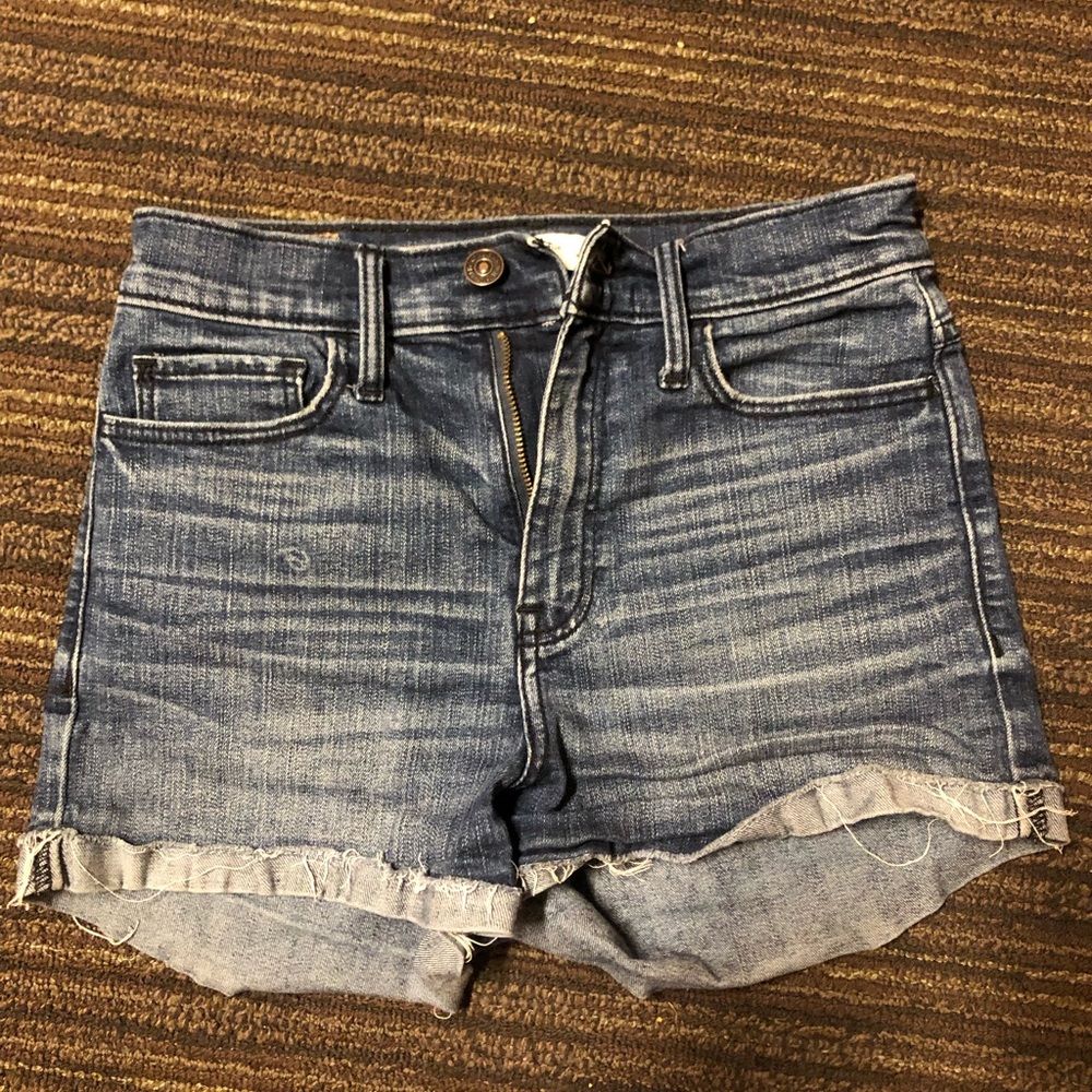Dark wash shorts